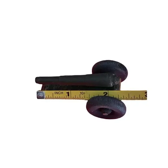 Vintage Wood Toy Field Military Artillery Cannon Collectible - Picture 7 of 7